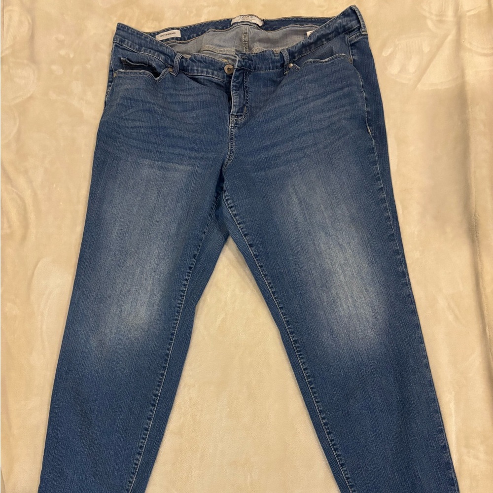 Women’s Torrid Dark Blue Skinny Jeans Boyfriend Size 22T